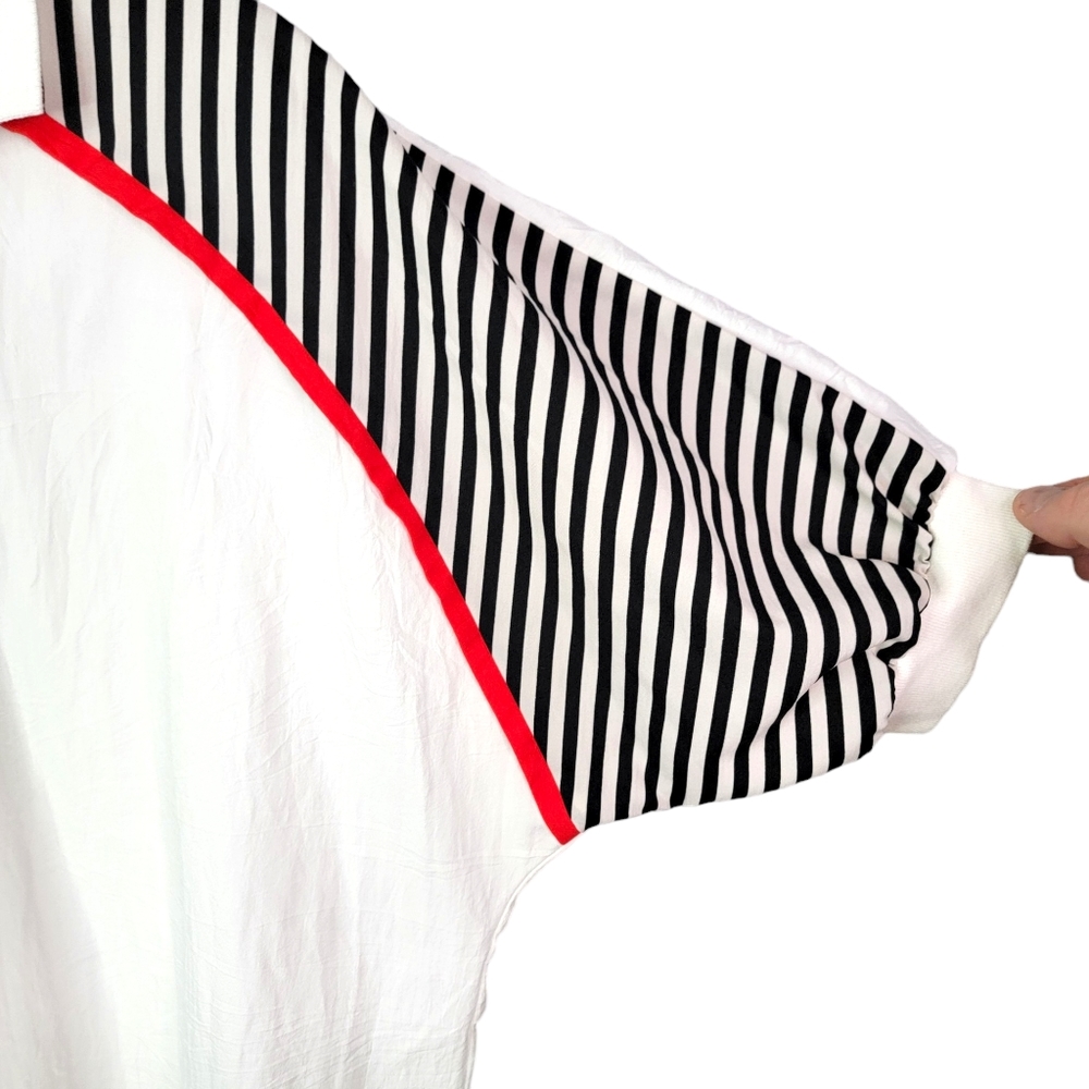 Reno of California Vintage Multi Pattern Color Block Button Up Blouse Tee M - Picture 7 of 12